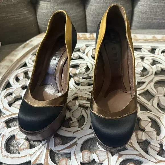 Marni platform Pump Heels Shoes Women’s 35 US 5 - Picture 2 of 9